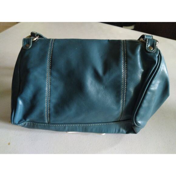 Emille M Simulated Leather Turquoise Purse Handbag - Picture 2 of 10